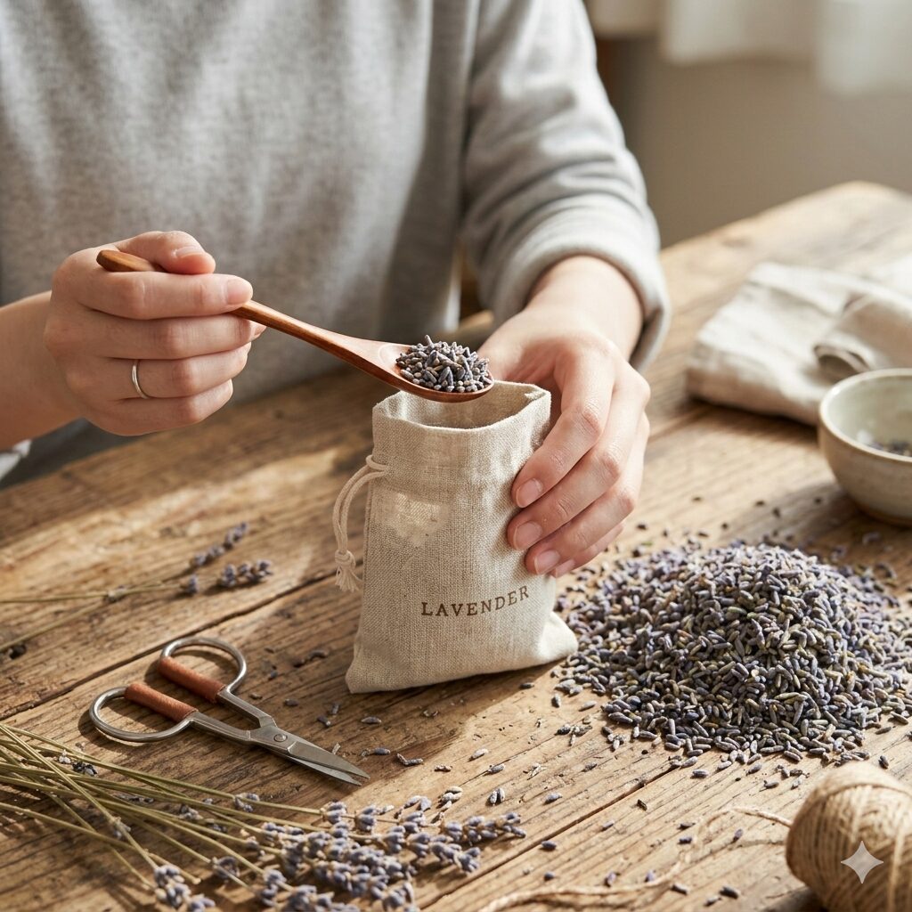 ラベンダー 収穫したら8 香り豊かなラベンダーティーと自家製ラベンダーシュガーのセット