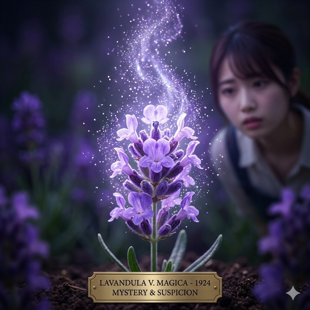 ラベンダー 花言葉 恋愛3 魔法のような強い香りを放つラベンダーの神秘的なクローズアップ写真