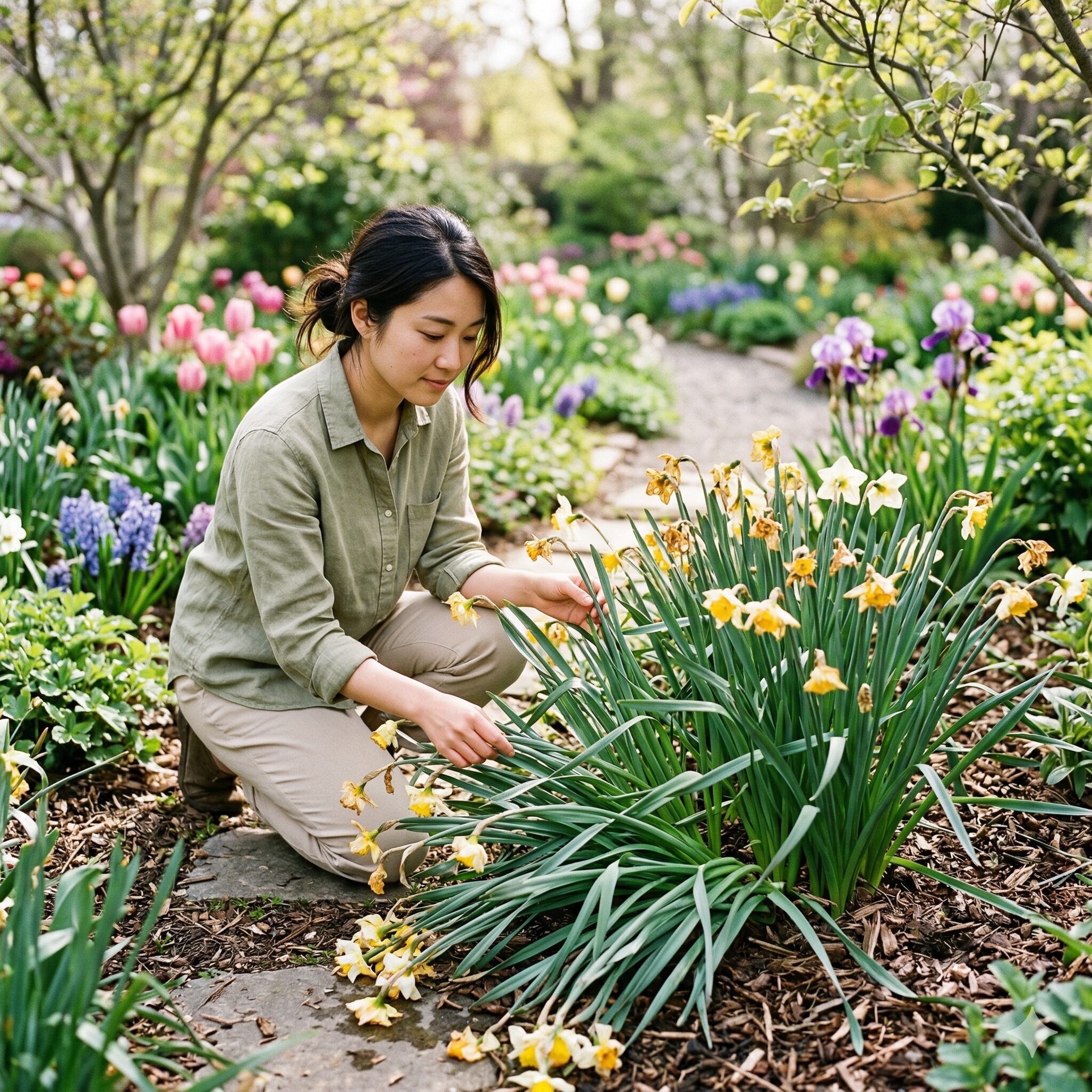 水仙の花が終わったら葉っぱはどうする1　水仙の花が終わったら葉っぱはどうする