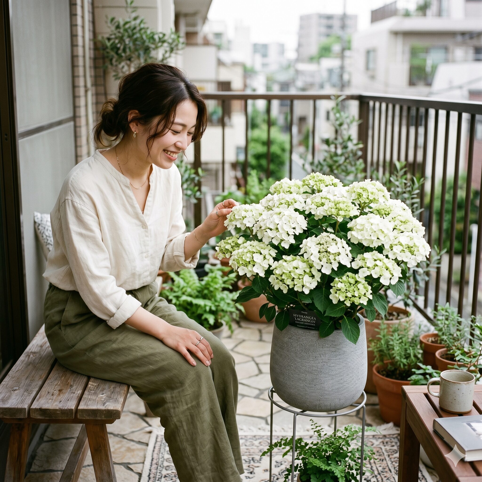 アジサイ 庭に植えてはいけない9　狭い庭や鉢植えでも楽しめる矮性品種のアジサイ。コンパクトにまとまる最新種。