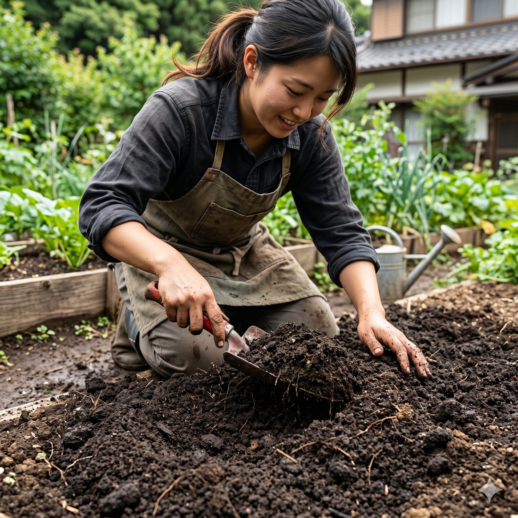 スーパー トレニア カタリーナ 地植え5　スーパートレニアカタリーナの植え付けに適した水はけの良い土作りの手順