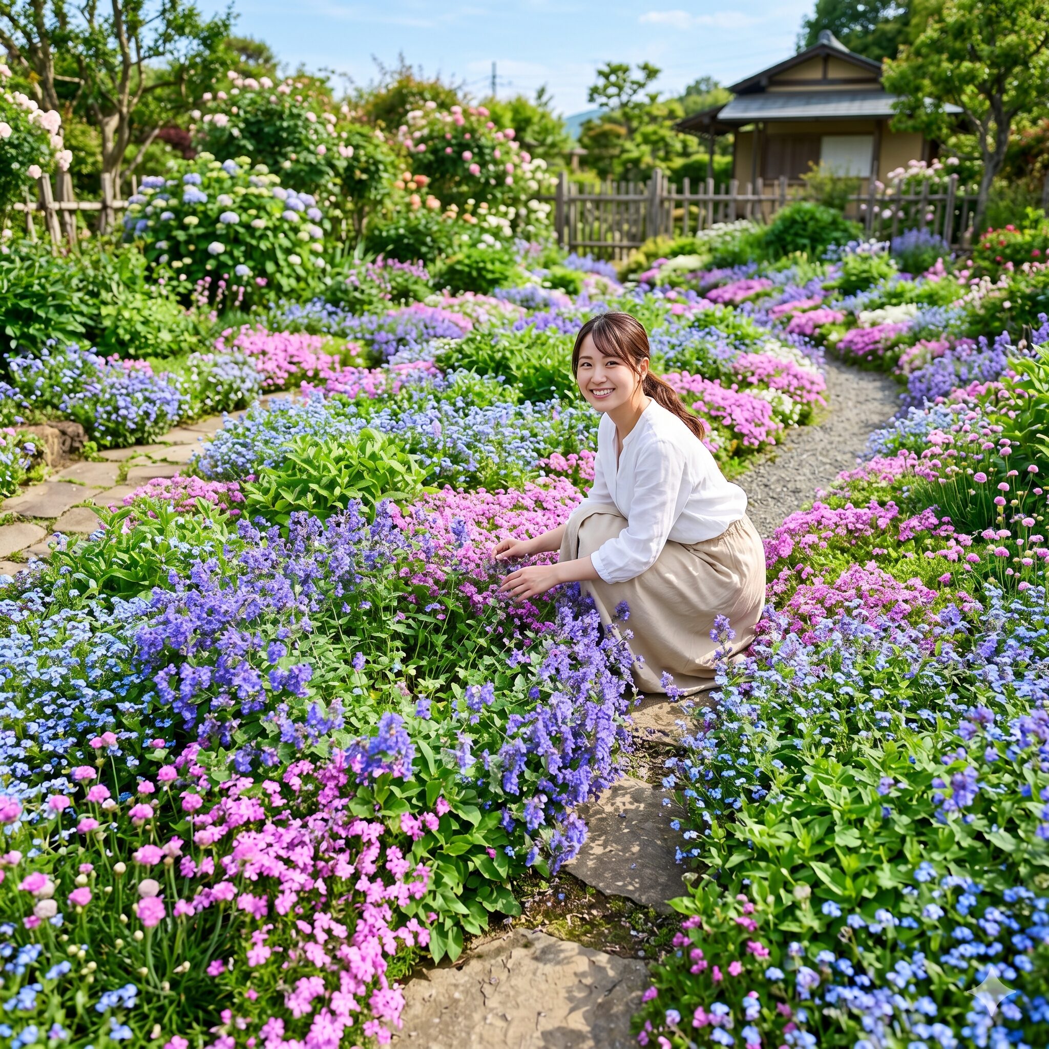 スーパー トレニア 販売 時期1　夏の庭を彩るスーパートレニアの満開の花の絨毯