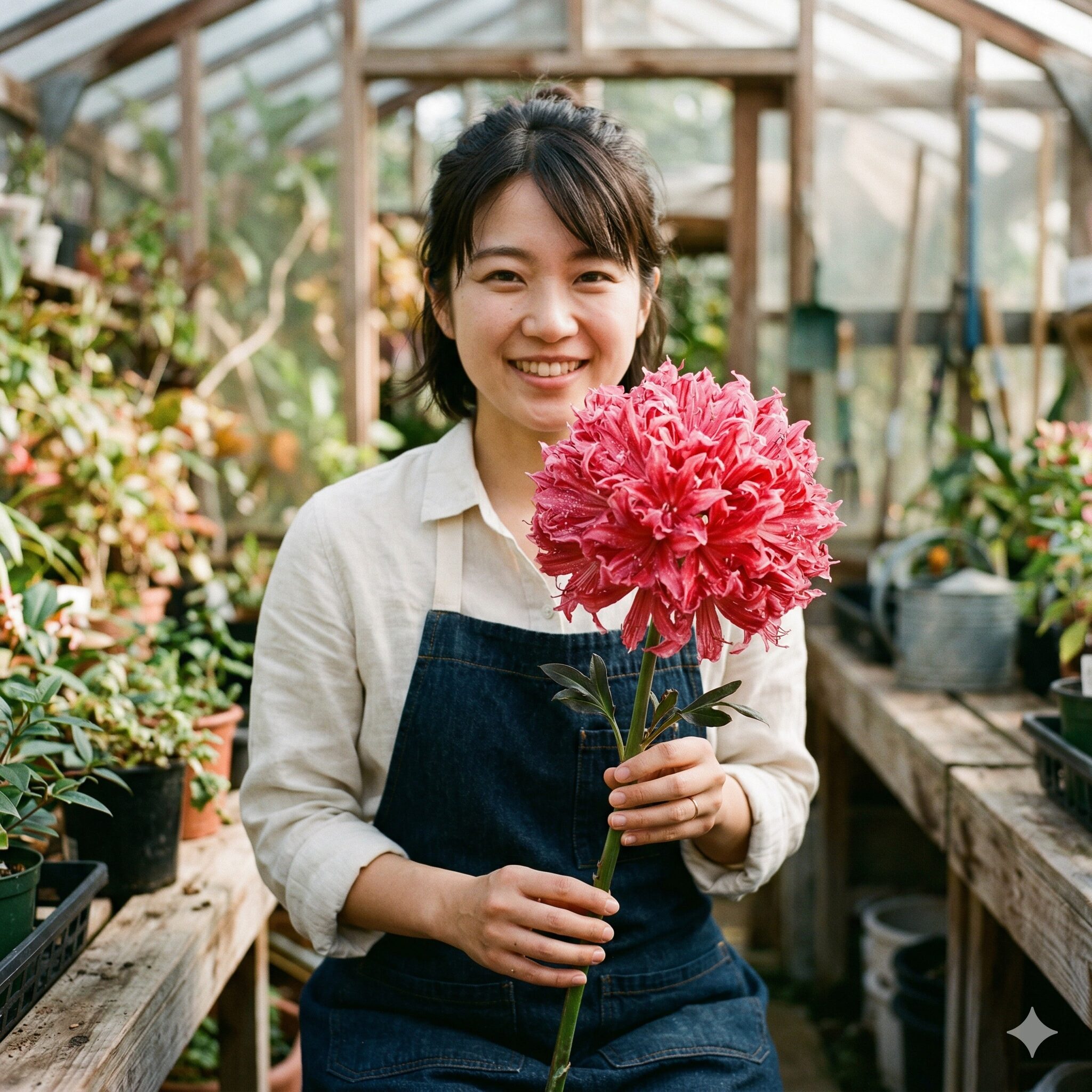 ネリネ 球根 販売時期7 希少価値の高い八重咲きのネリネ(ブランド品種)の豪華な開花写真