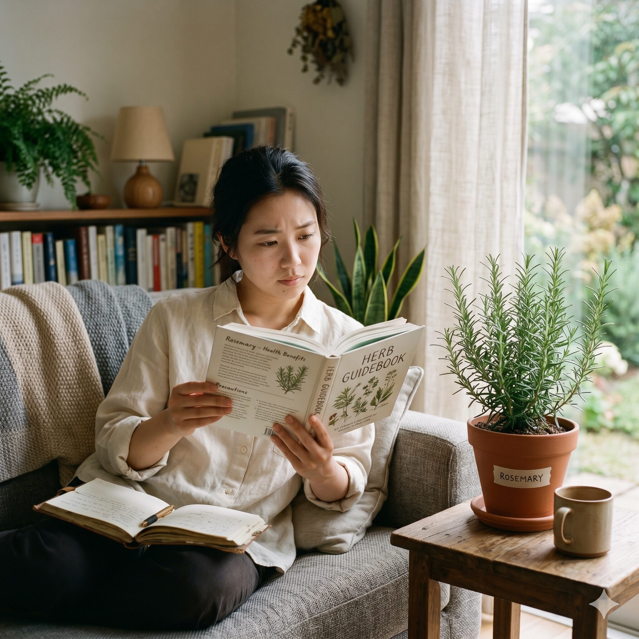 ローズマリーチンキ 効能10　ローズマリーチンキを安全に使うための注意点と専門的な情報確認のイメージ