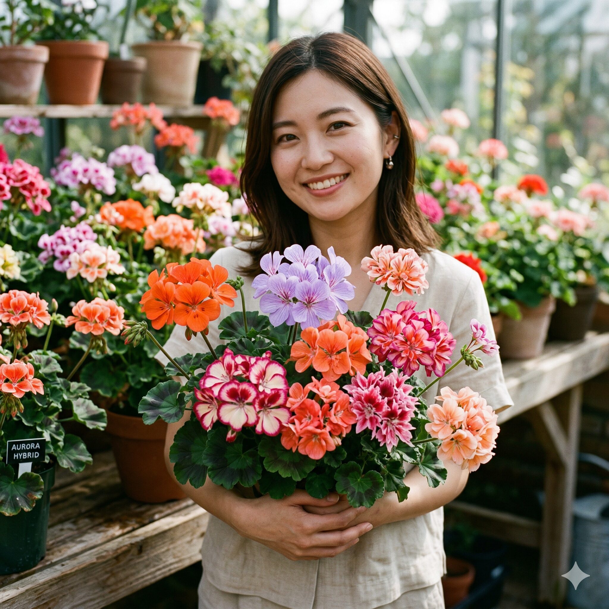 珍しい ゼラニウム 新品種2　2025年最新トレンドのハイブリッドゼラニウムの多様な花色