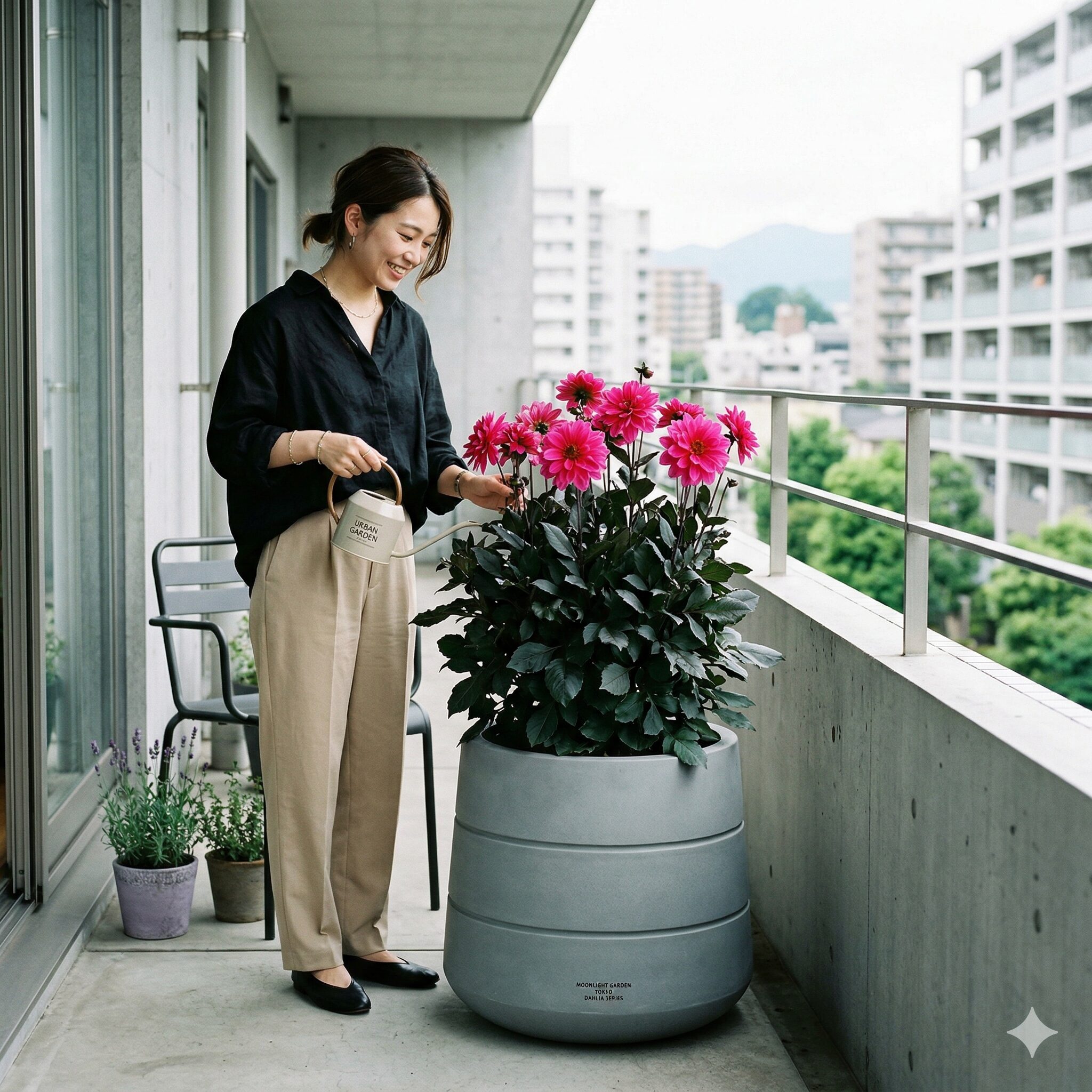 珍しい ゼラニウム 新品種7　ダークグリーンの葉と鮮やかな花色の対比が美しいムーンライト