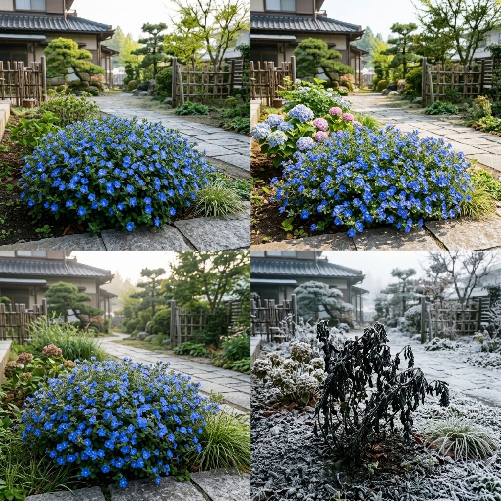 エボルブルス ブルーラグーン 花言葉　春から秋まで長く咲き続けるエボルブルスブルーラグーンの驚異的な開花サイクル