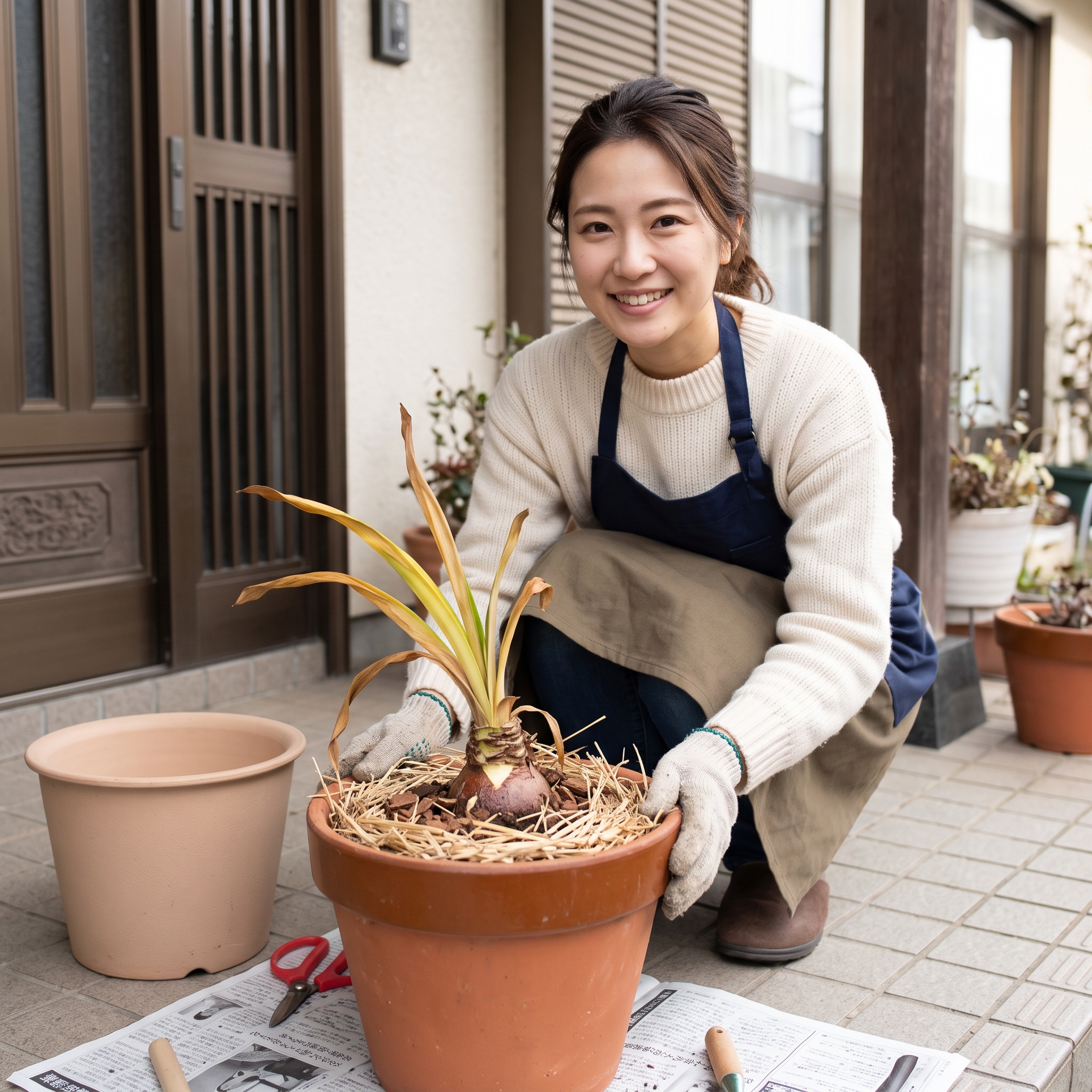 アマリリス 鉢植え 冬越し