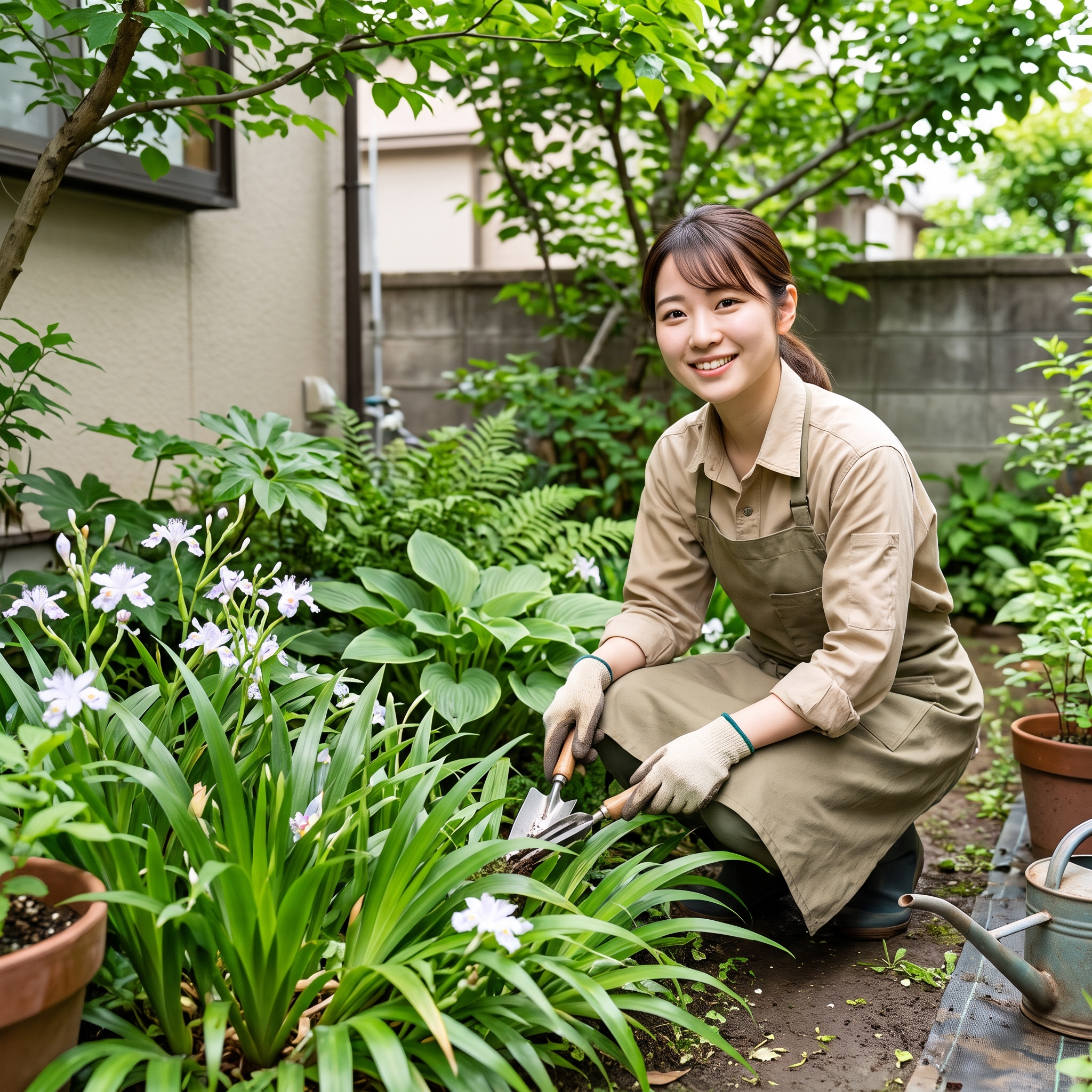 シャガ 日陰