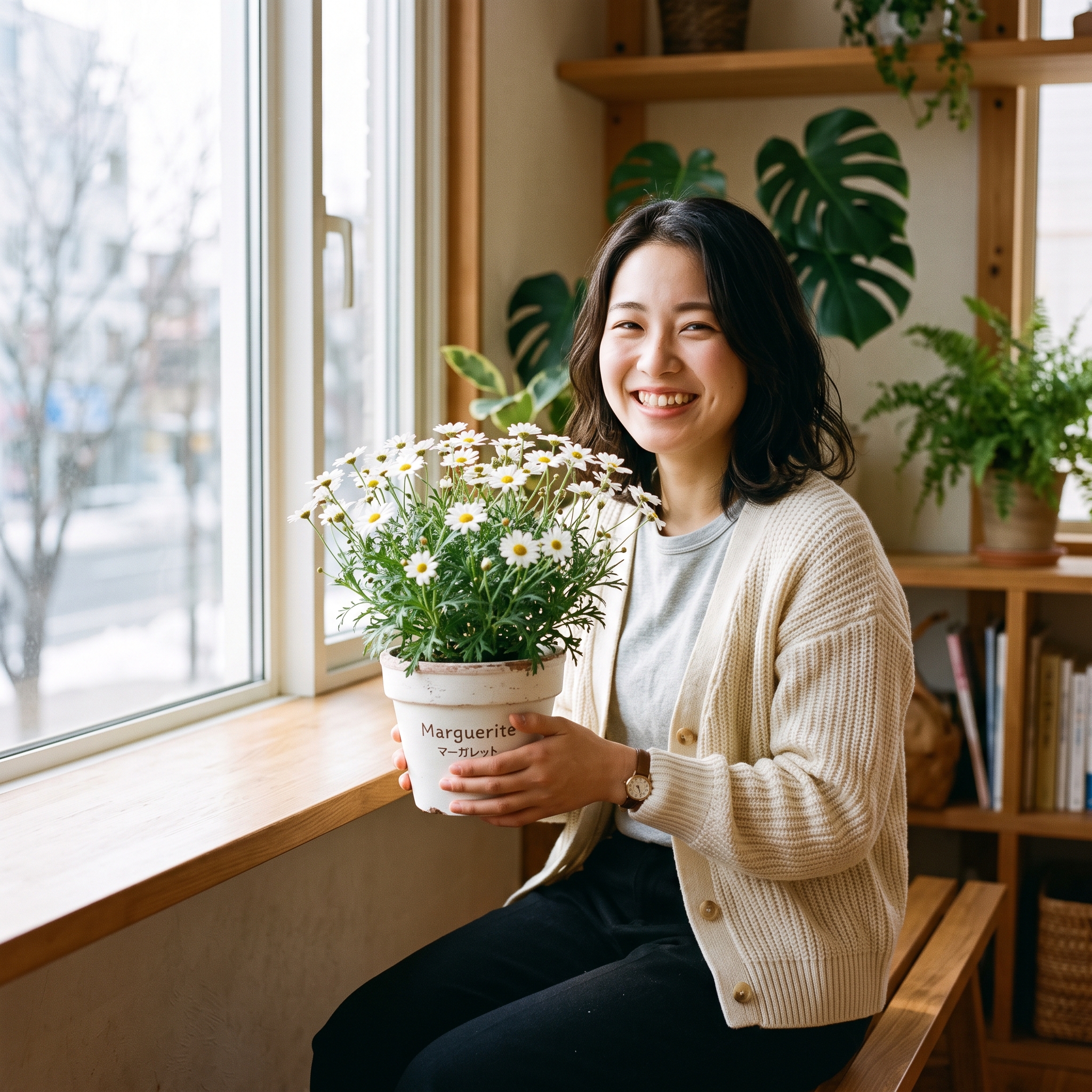 マーガレット 鉢植え 室内