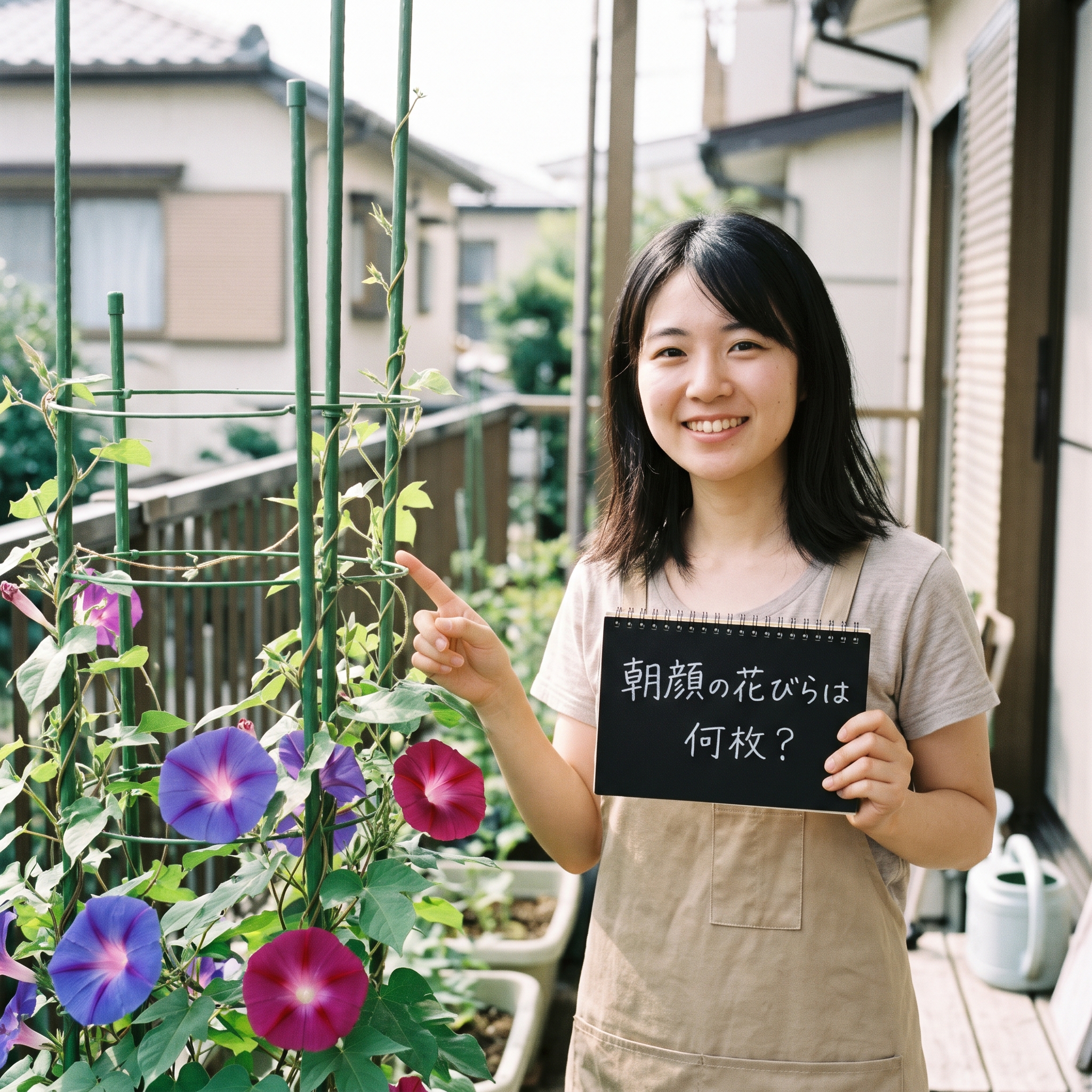 朝顔 花びら 何枚